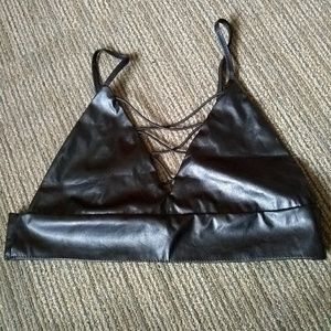 Leather Bralette